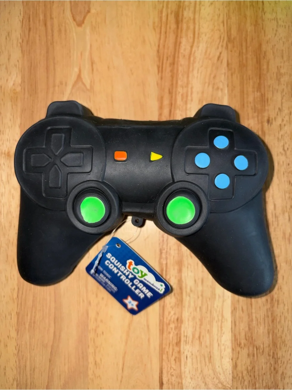 Squishy Black & Green Gaming Controller Stress - Brand